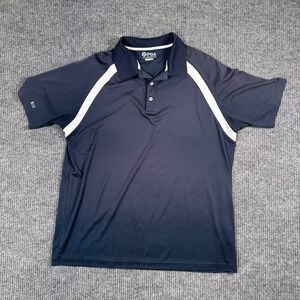 PGA Golf Polo Mens XL Authentic Performance Shirt‎ Athletic Fit Navy Blue
